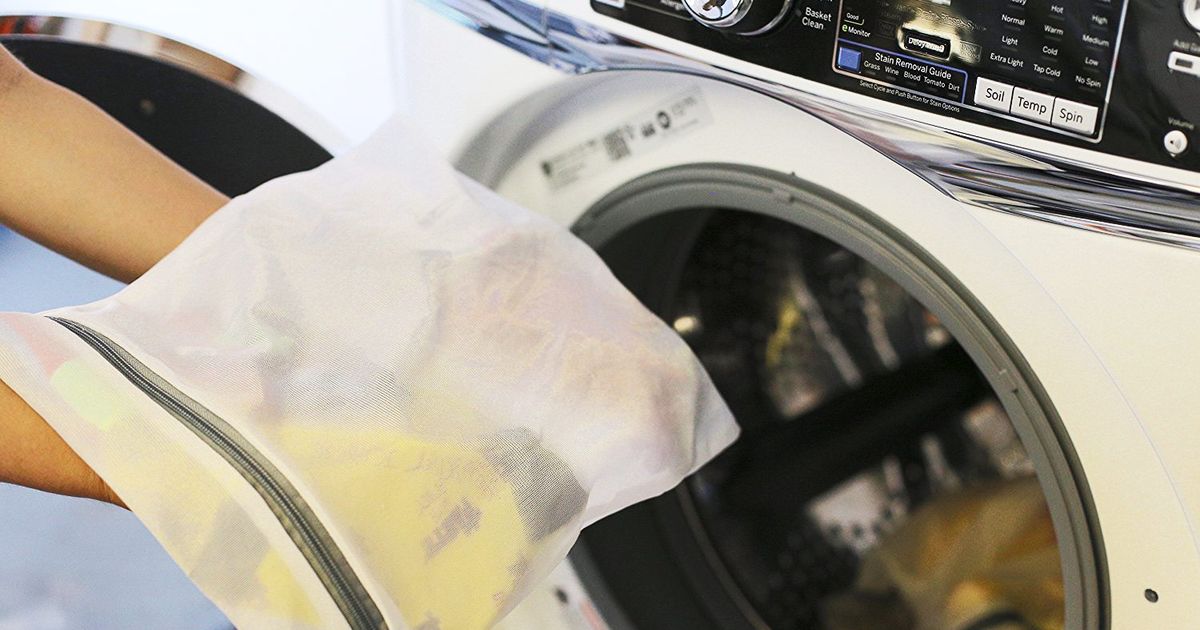 Clothes Washing Machine Laundry Bag With Zipper Nylon Mesh Net Bra Washing ^m^ 