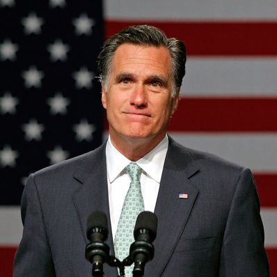 LANSING, MI - MAY 8: Republican presidential candidate, former Massachusetts Gov. Mitt Romney speaks during a campaign stop at Lansing Community College May 8, 2012 in Lansing, Michigan. Last night former U.S. Sen. Rick Santorum gave his endorsement to Gov. Romney in an e-mail sent to supporters. (Photo by Bill Pugliano/Getty Images)