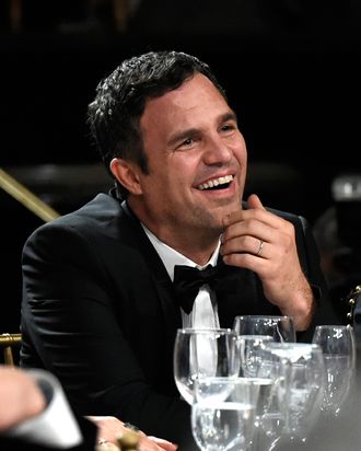 BEVERLY HILLS, CA - OCTOBER 30: (EXCLUSIVE COVERAGE) Honoree Mark Ruffalo attends the BAFTA Los Angeles Jaguar Britannia Awards presented by BBC America and United Airlines at The Beverly Hilton Hotel on October 30, 2014 in Beverly Hills, California. (Photo by Kevork Djansezian/BAFTA LA/Getty Images for BAFTA LA)