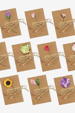 JOHOUSE Holiday Cards Dried Flowers Greeting Cards, 50 Pack
