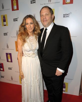 Sarah Jessica Parker and Harvey Weinstein.