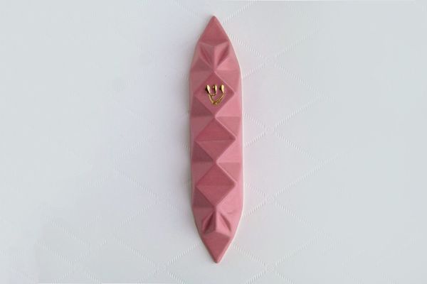 Studio Armadillo Origami Mezuzah in Pink