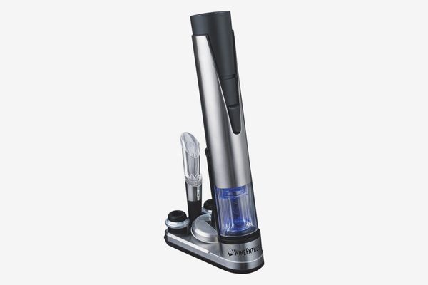 Wine Enthusiast Electric Blue 1 Wine Opener & Preserver Set, Stainless Steel