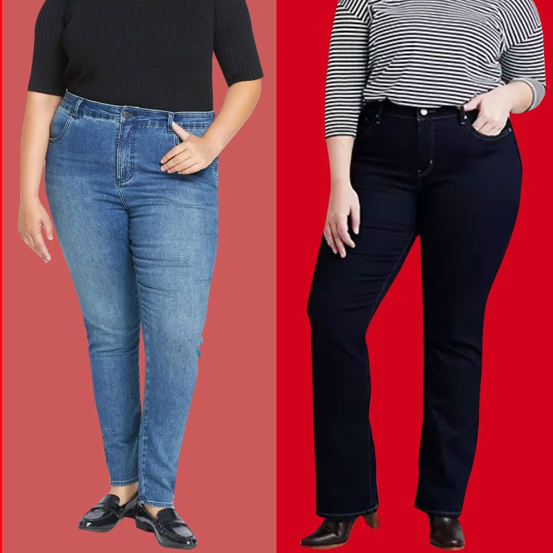 Straight Women High Waist Spring And Autumn New Wide Leg Elastic Slim  Stitching Denim Flared Jeans Jean Short for Women plus Size