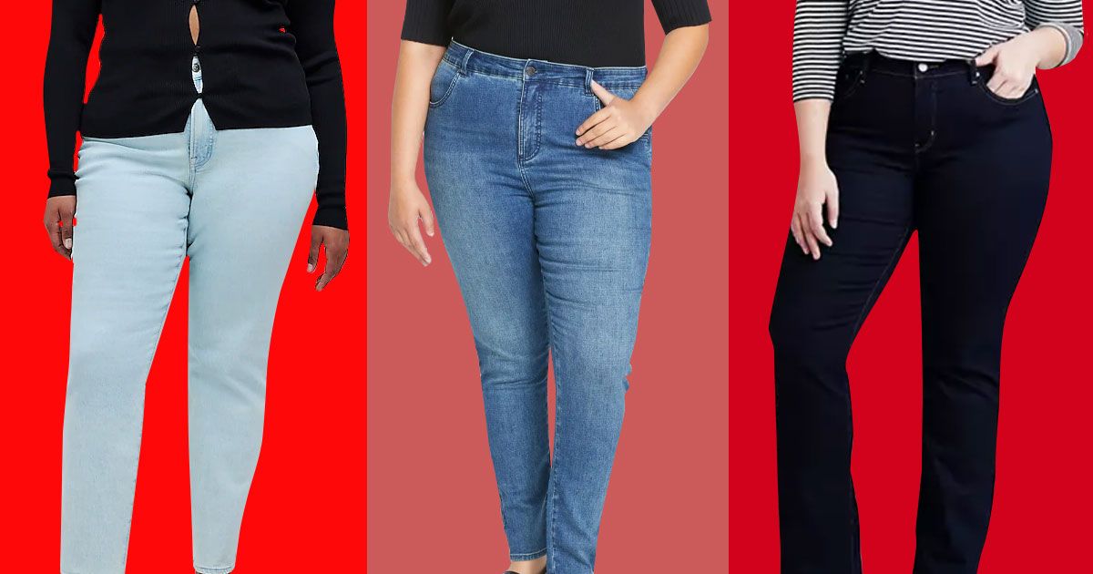 New PLUS size Jeans skinny ANKLE 26 or 28 Inseam stretch Blue or Black  d.jeans 