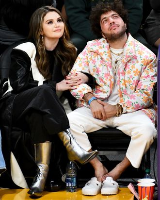 Celebrities At The Los Angeles Lakers Game