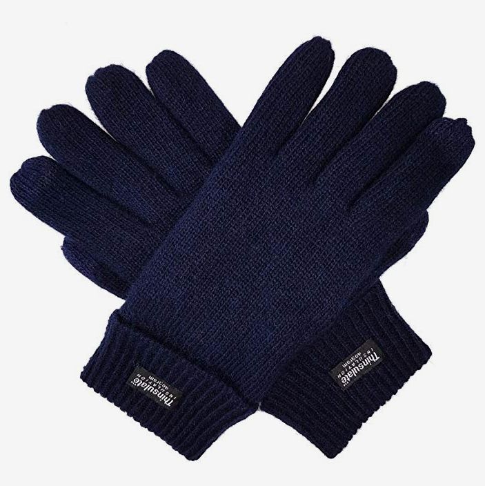 Black Sikye Men Women Touchscreen Texting Gloves Soft Winter Knitting Warm Gloves Fashion Mittens for Outdoor Sport 