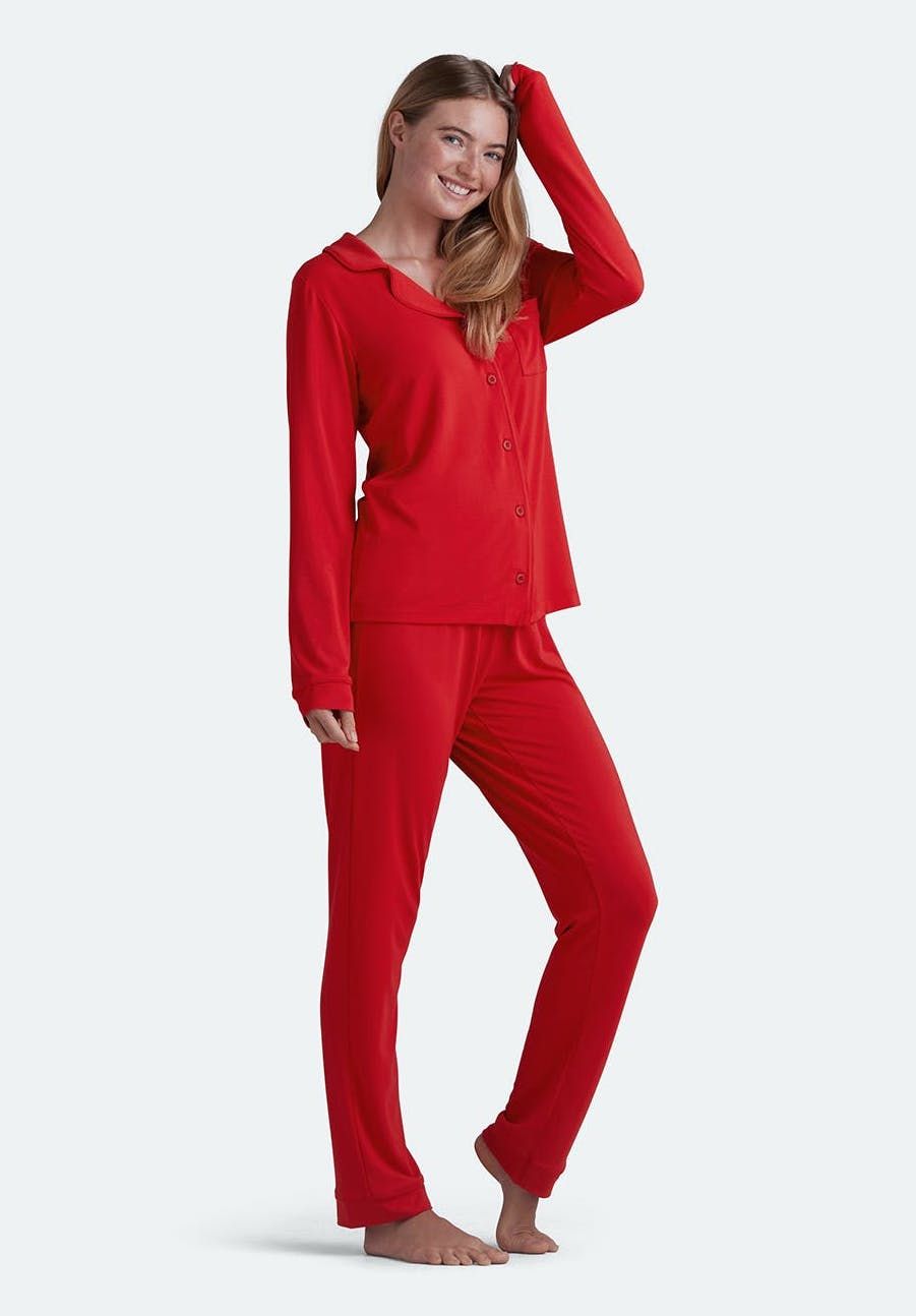 Ladies Women Pyjamas pj Set Long Sleeve Nightwear Cotton Sleepwear Lounge Wear