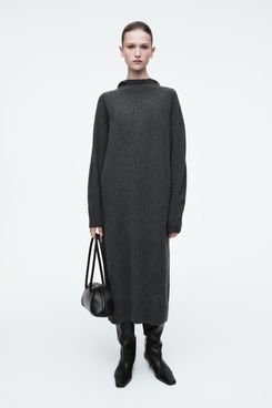 COS Hooded Merino Wool Maxi Dress