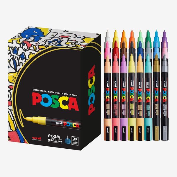 Posca Acrylic Paint Markers, Fine Point, 24 Count