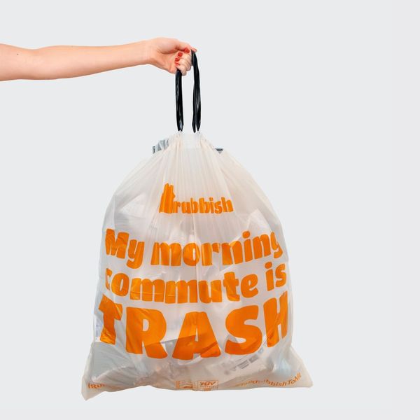 Rubbish Home 13-Gallon Drawstring Kitchen Trash Bags - 40 Count