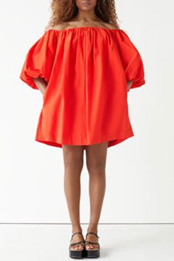 & Other Stories Off-Shoulder Mini Dress