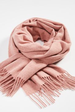 Acne Studios Skinny-Fringe Wool Scarf