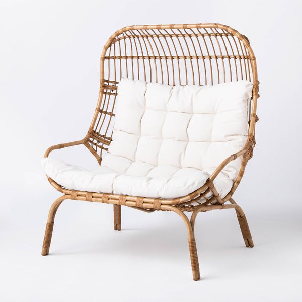 Wicker & Metal Patio Egg Chair - Threshold designed with Studio McGee