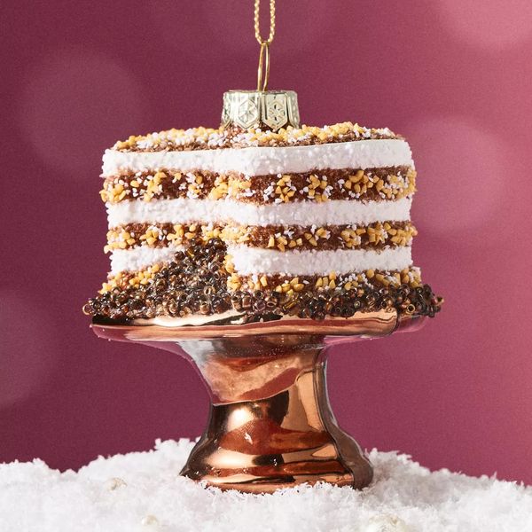 Anthropologie Chocolate Cake Ornament