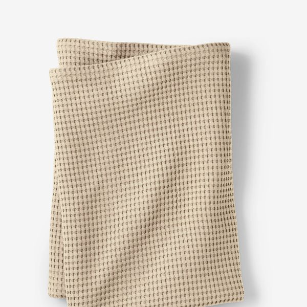 Lands' End Organic Cotton Waffle Bed Blanket - Full/Queen
