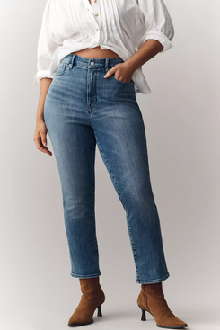 Good American Good Legs High-Rise Straight Jeans