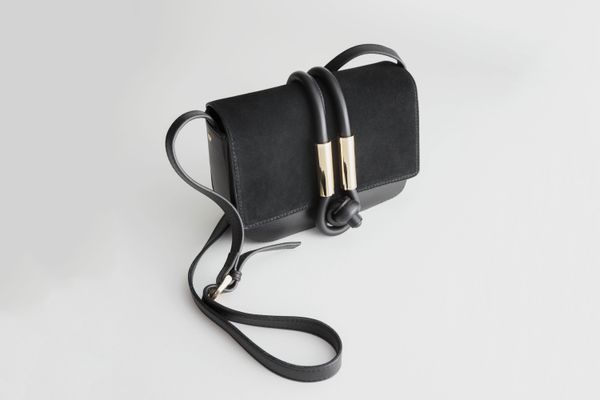 & Other Stories Leather Knot Crossbody Bag