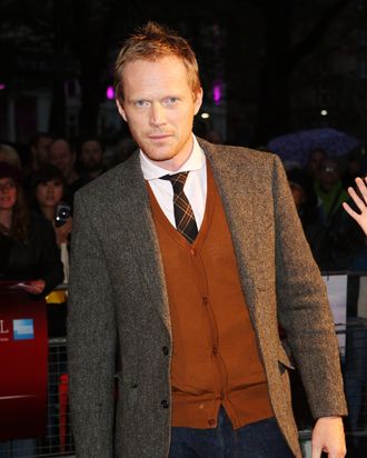 LONDON, ENGLAND - OCTOBER 11: Actor Paul Bettany attends the premiere of 'Blood' during the 56th BFI London Film Festival at Odeon West End on October 11, 2012 in London, England. (Photo by Tim Whitby/Getty Images for BFI)
