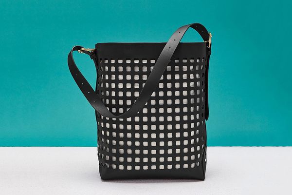Perforated Origami Bucket Bag