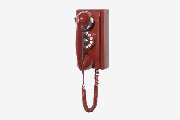 Crosley CR55-RE Wall Phone With Push-Button Technology