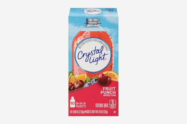 Crystal Light Drink Mix, Fruit Punch, on the Go Packets, 10 Count (Pack of 6 Boxes)