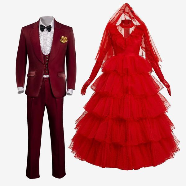 Red Wedding Costume Set