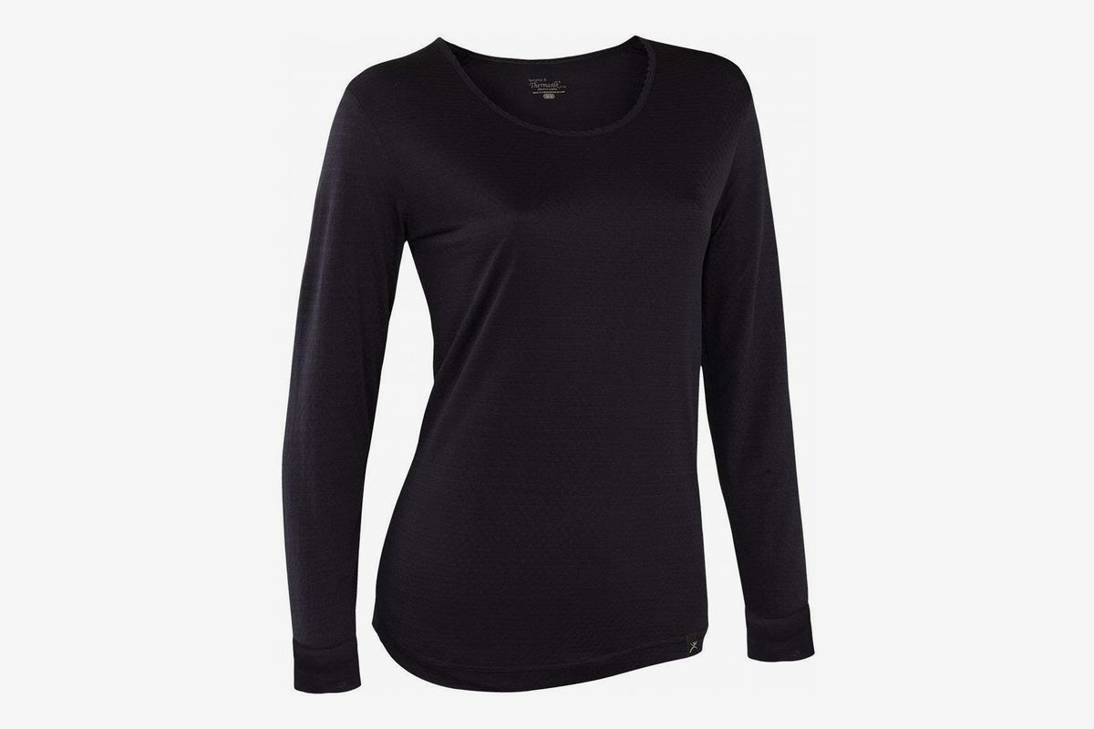 Ladies Big Size Women Winter Warm Thermal T Shirt Warm Lace Long Sleeve Top