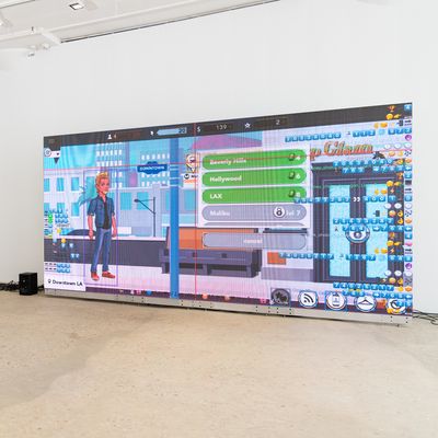 Cory Arcangel's /roʊˈdeɪoʊ/ Let’s Play: HOLLYWOOD at Greene Naftali.