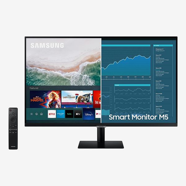 Samsung 27-inch M5 Smart Monitor with Netflix, YouTube, HBO, Prime Video and Apple TV Streaming