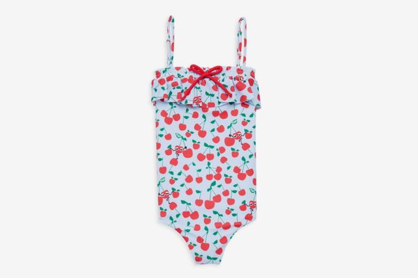 Fendi Little Girl’s & Girl’s One-Piece Cherry Print Swimsuit