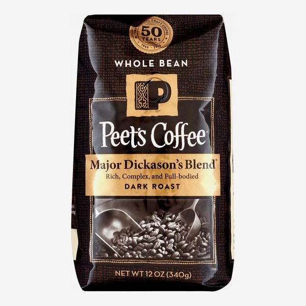 Peet's Coffee Café en grano entero tostado oscuro, mezcla Major Dickason's