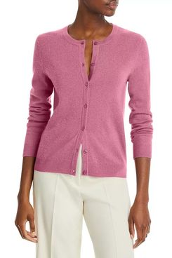 C by Bloomingdale’s Cashmere Crewneck Cashmere Cardigan