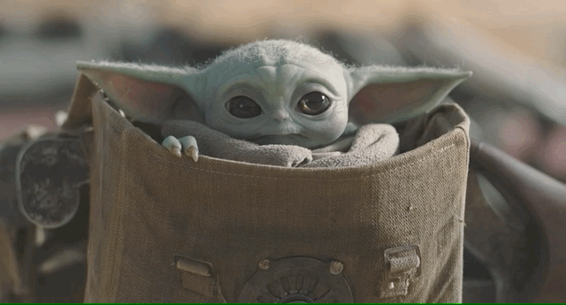 Baby Yoda Gif Happy