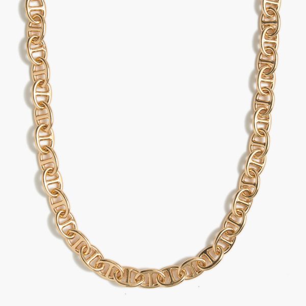 J.Crew Mariner Chain One-Layer Gold Necklace