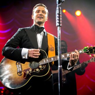 Justin Timberlake performs at DIRECTV Super Saturday Night Featuring Special Guest Justin Timberlake & Co-Hosted By Mark Cuban's AXS TV on February 2, 2013 in New Orleans, Louisiana.