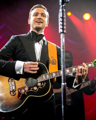 Justin Timberlake performs at DIRECTV Super Saturday Night Featuring Special Guest Justin Timberlake & Co-Hosted By Mark Cuban's AXS TV on February 2, 2013 in New Orleans, Louisiana.