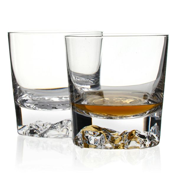 Whiskey Peaks Heavy Bottom Glass - Set of 2