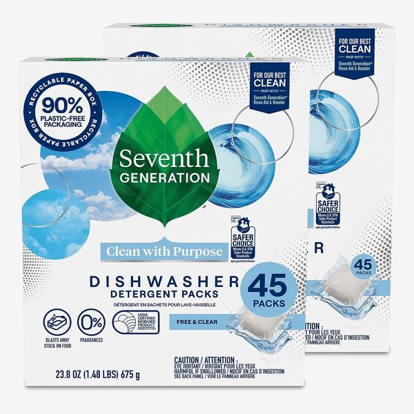 Paquetes de detergente para lavavajillas de séptima generación