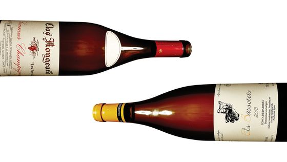 2009 Clos Rougeard, Saumur-Champigny &#8216;Les Poyeux&#8217; from Reynard (left); Contra's &#8216;Els Bassotets&#8217; Conca de Barberà 2013