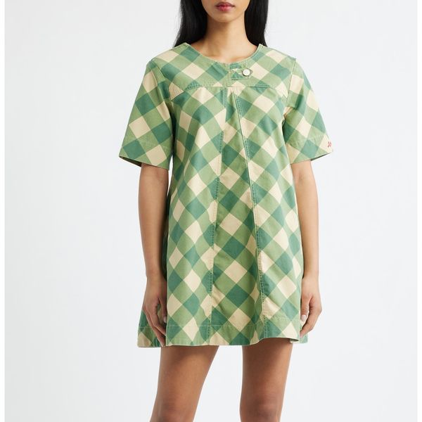 Damson Madder Bridget Plaid Organic Cotton Minidress