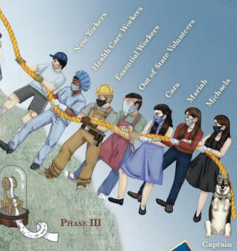 Behold Governor Cuomo's COVID-19 Mountain Poster