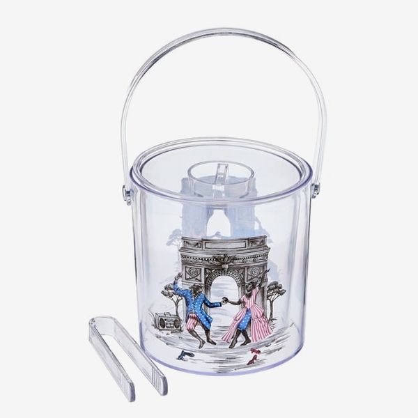Sheila Bridges Harlem Toile Dancing Ice Bucket and Tong Set