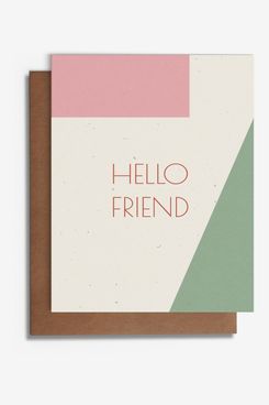Statement Goods Hello Friend Card