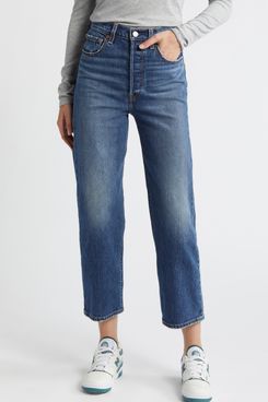 Levi's Ribcage High Waist Ankle Straight Leg Jeans