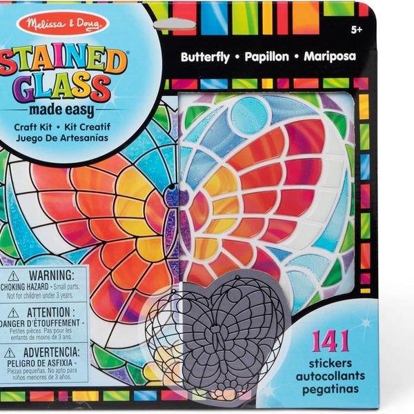 Melissa & Doug Stained Glass Made Easy Activity Kit: Butterfly