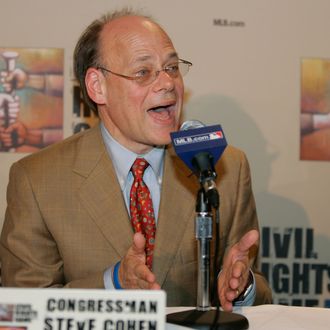 Steve Cohen, U.S. Representative 9th District of Tennessee speaks during the Baseball and the Civil Rights Movement Roundtable Discussion at the National Civil Rights Museum in Memphis, Tennessee on March 30, 2007. 