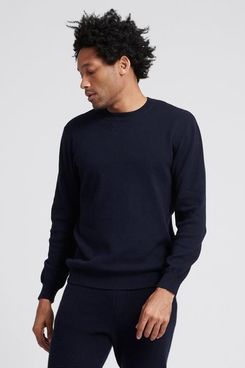 Naadam Cotton Cashmere Sweatshirt Navy