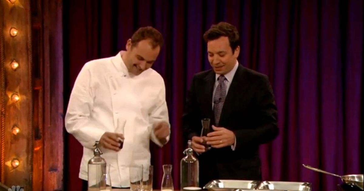 Watch Daniel Humm Make Schnitzel and Take Shots With Jimmy Fallon