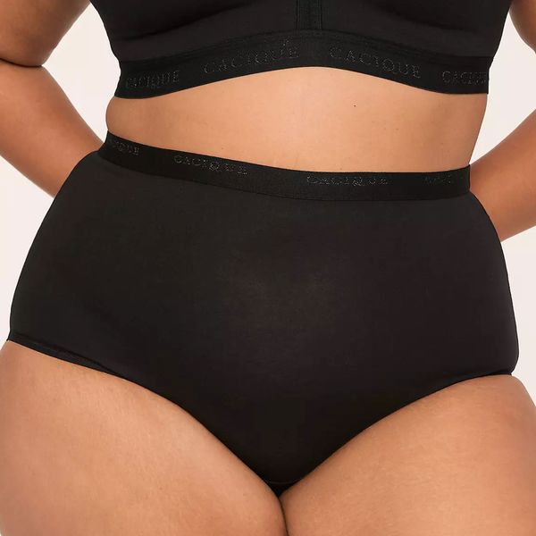 Cacique Intimates Cotton High-Waist Brief